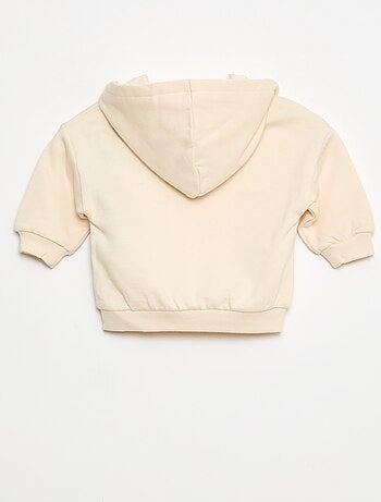 Completo felpa con cappuccio + leggings in maglia