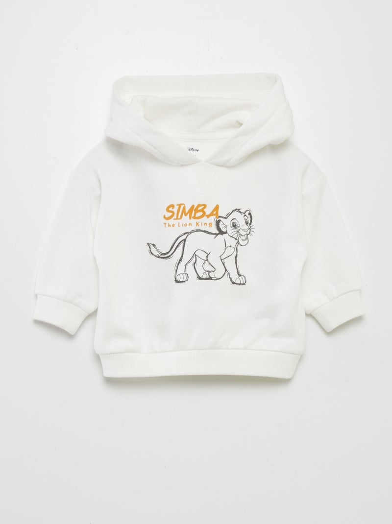 Completo felpa con cappuccio + leggings 'Simba' - 2 pezzi BIANCO - Kiabi