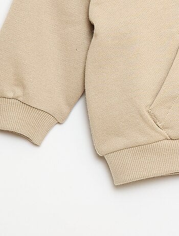 Completo felpa con cappuccio + pantaloni da jogging monocromatico - 2 pezzi