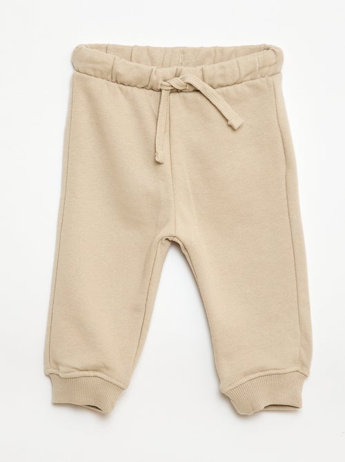 Completo felpa con cappuccio + pantaloni da jogging monocromatico - 2 pezzi - Kiabi