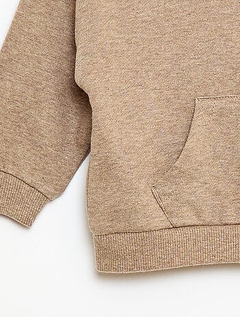 Completo felpa con cappuccio + pantaloni da jogging monocromatico - 2 pezzi