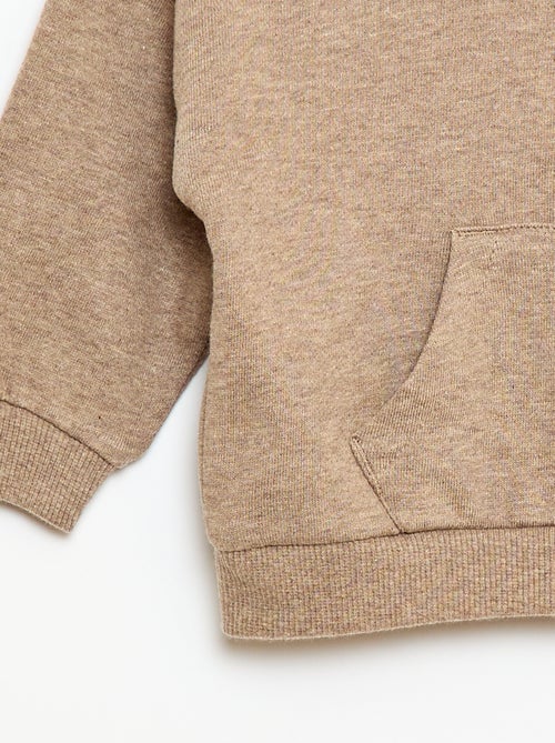 Completo felpa con cappuccio + pantaloni da jogging monocromatico - 2 pezzi - Kiabi