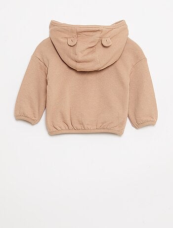 Completo felpa con cappuccio zippata + pantaloni - 2 pezzi
