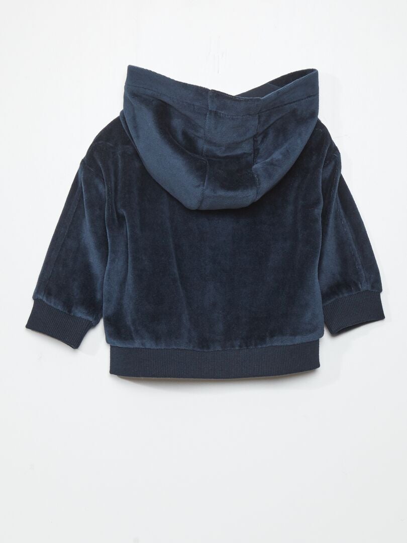 Completo Felpa con zip + pantaloni - 2 pezzi Blu/Azzurro - Kiabi