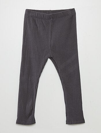 Completo felpa e legging a coste - 2 pezzi