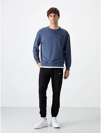 Completo felpa e pantaloni oversize girocollo tommy
