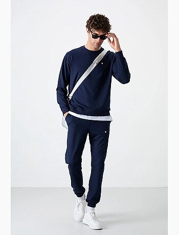Completo felpa e pantaloni oversize girocollo tommy