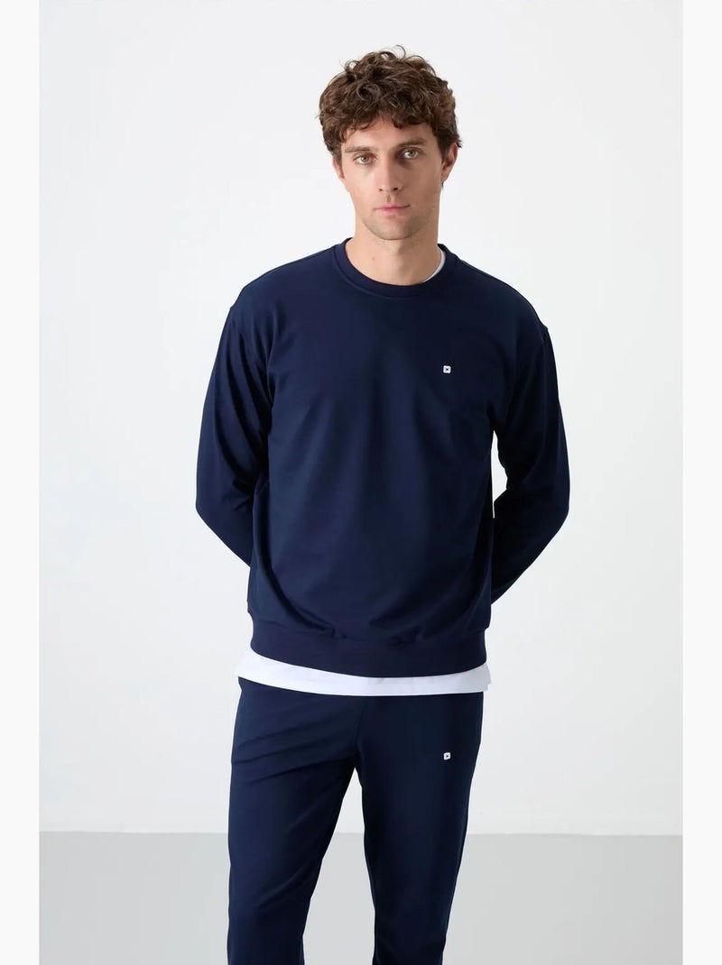 Completo felpa e pantaloni oversize girocollo tommy Blu marino - Kiabi