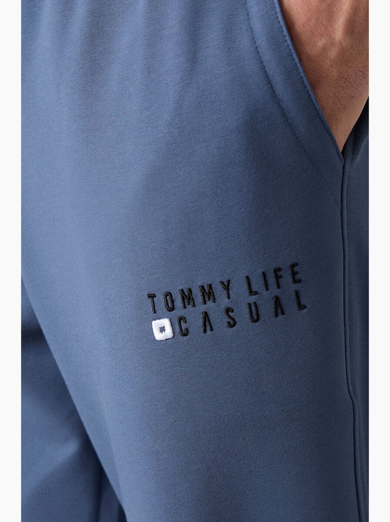 Completo felpa e pantaloni oversize girocollo tommy Blu zaffiro - Kiabi
