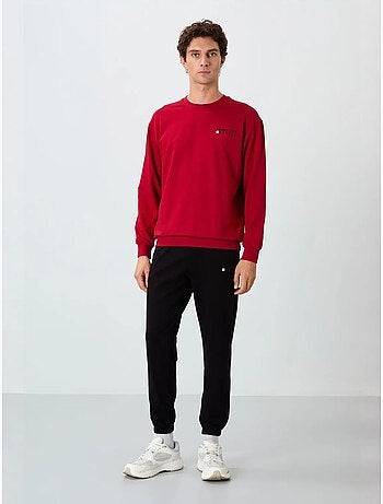 Completo felpa e pantaloni oversize girocollo tommy