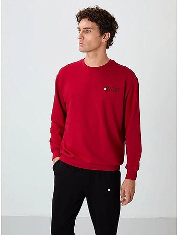 Completo felpa e pantaloni oversize girocollo tommy