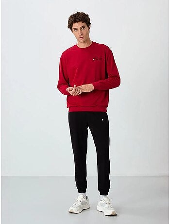 Completo felpa e pantaloni oversize girocollo tommy