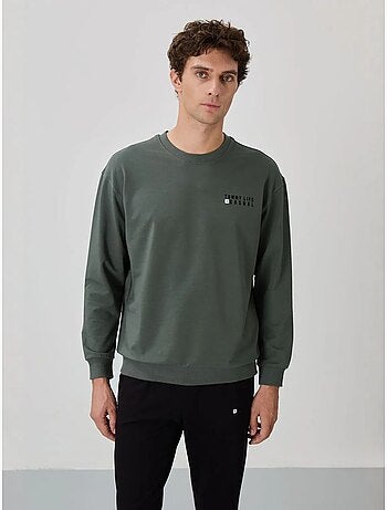Completo felpa e pantaloni oversize girocollo tommy