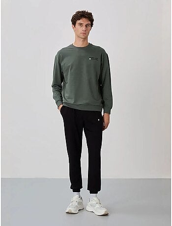 Completo felpa e pantaloni oversize girocollo tommy