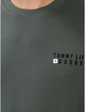 Completo felpa e pantaloni oversize girocollo tommy