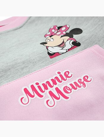 Completo felpa e pantaloni tuta Minnie bambina