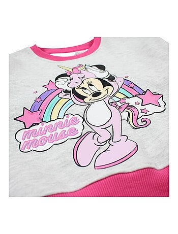 Completo felpa e pantaloni tuta Minnie bambina