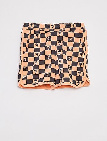 Completo felpa in french terry + shorts - 2 pezzi