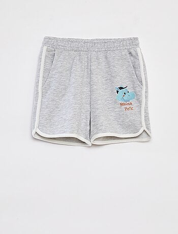 Completo felpa in french terry + shorts - 2 pezzi