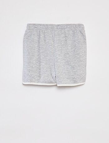 Completo felpa in french terry + shorts - 2 pezzi