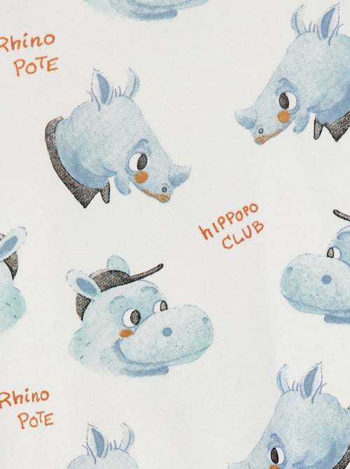 Completo felpa in french terry + shorts - 2 pezzi - Kiabi