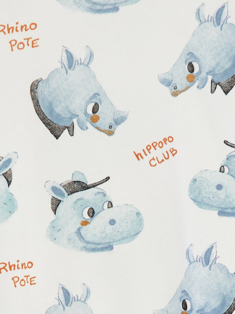 Completo felpa in french terry + shorts - 2 pezzi BEIGE - Kiabi