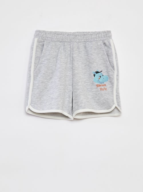 Completo felpa in french terry + shorts - 2 pezzi - Kiabi