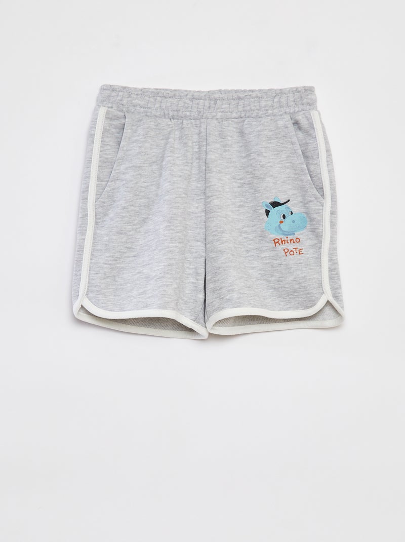 Completo felpa in french terry + shorts - 2 pezzi BEIGE - Kiabi