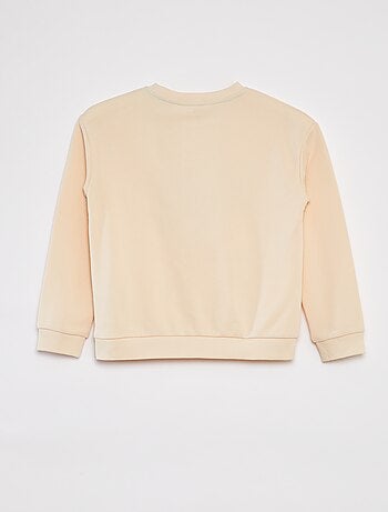 Completo felpa in french terry + shorts - 2 pezzi