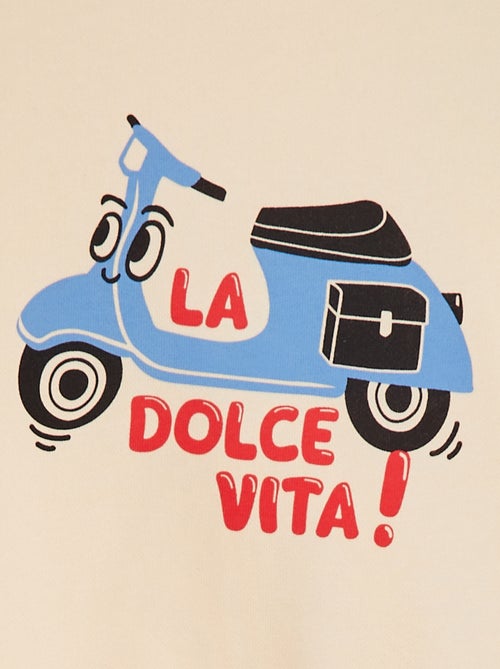 Completo felpa in french terry + shorts - 2 pezzi - Kiabi