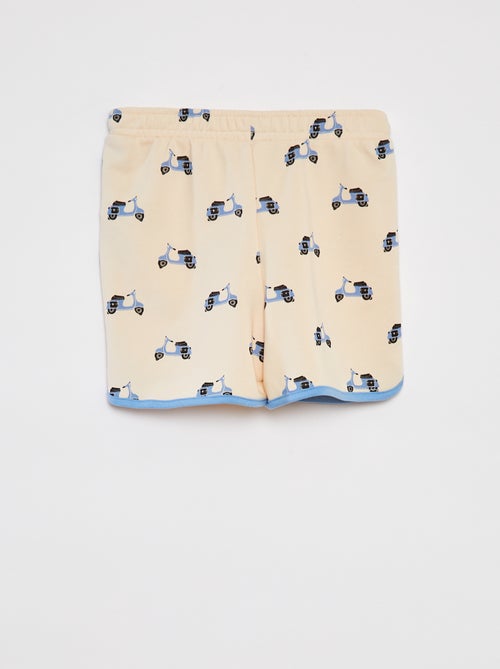 Completo felpa in french terry + shorts - 2 pezzi - Kiabi