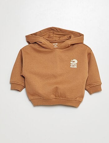 Completo felpa in tessuto felpato + leggings a coste - 2 pezzi