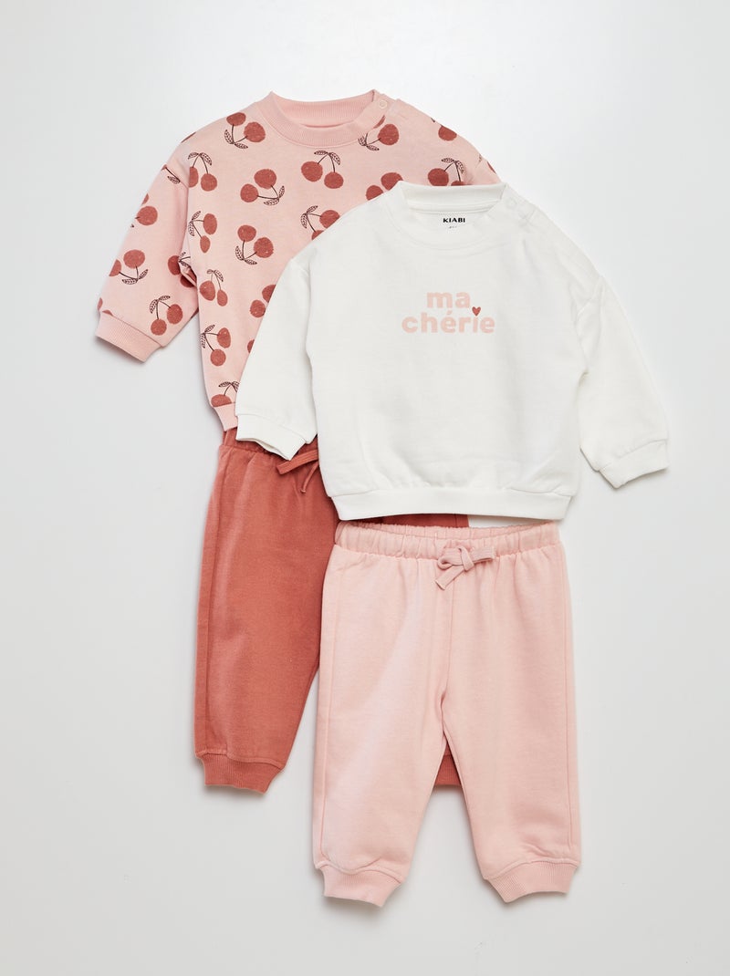 Completo felpa + joggers - 2 pezzi ROSA - Kiabi