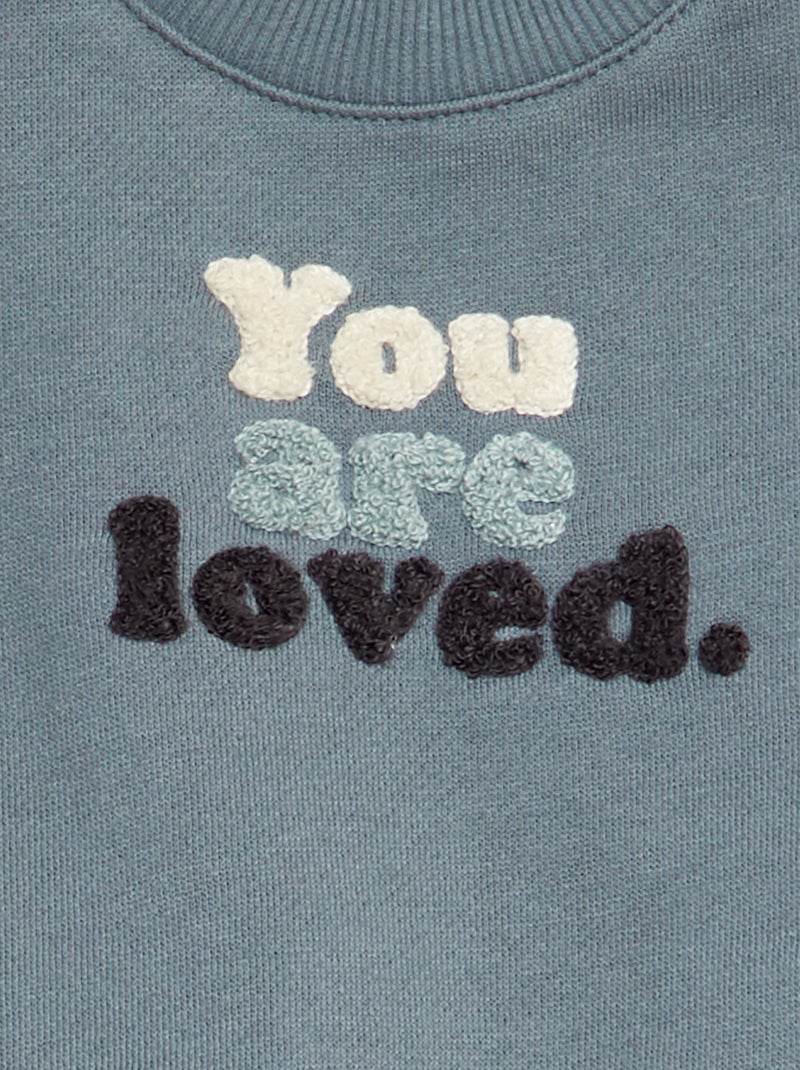 Completo felpa + joggers + calzini - 3 pezzi BLU - Kiabi