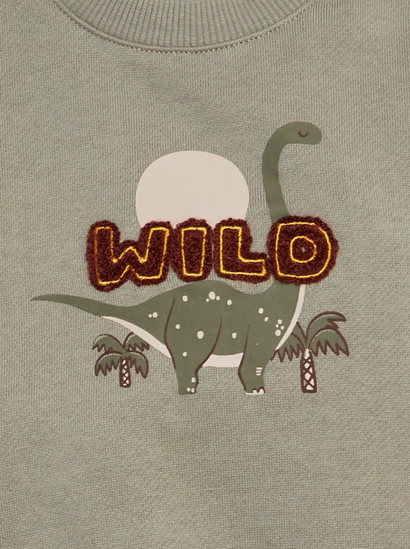 Completo felpa + joggers + calzini - 3 pezzi VERDE - Kiabi