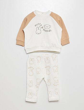 Completo felpa + joggers 'Miffy' - 2 pezzi