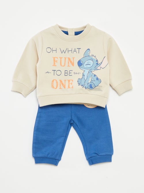 Completo felpa + joggers 'Stitch' 'Disney' - 2 pezzi - Kiabi