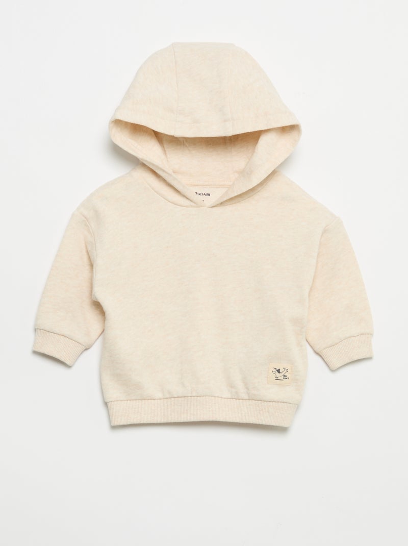 Completo felpa + jogging + t-shirt - 3 pezzi Beige - Kiabi