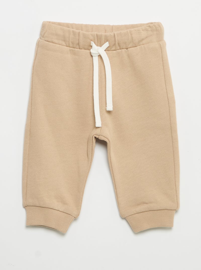 Completo felpa + jogging + t-shirt - 3 pezzi Beige - Kiabi