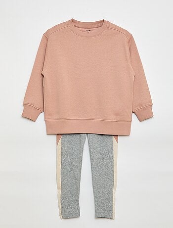 Completo felpa + leggings - 2 pezzi
