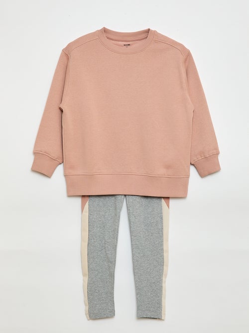 Completo felpa + leggings - 2 pezzi - Kiabi