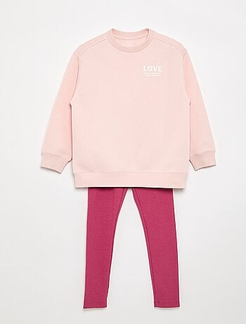 Completo felpa + leggings - 2 pezzi