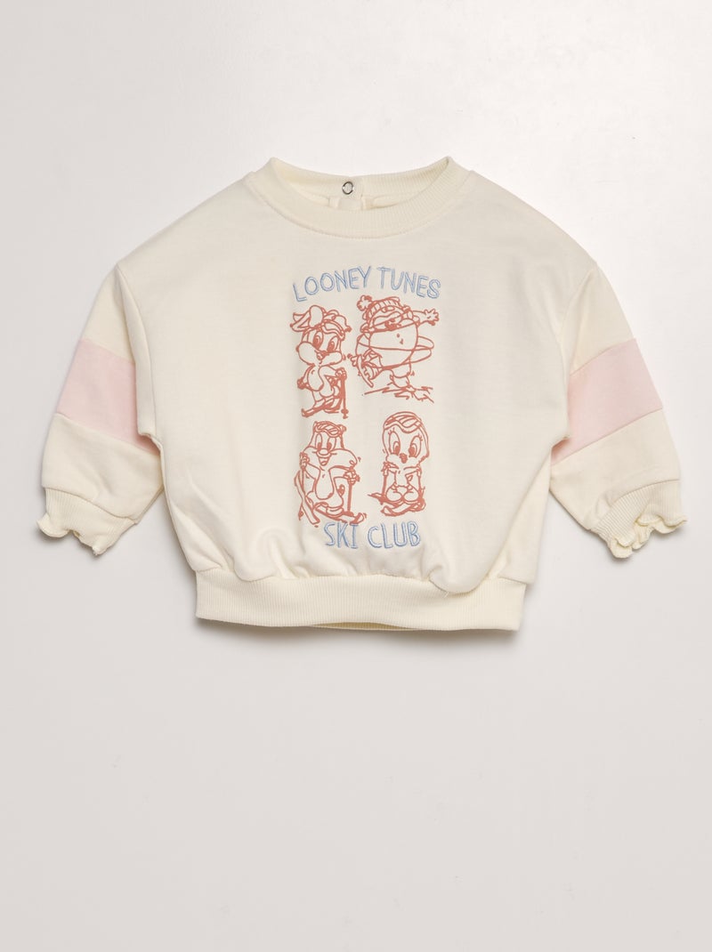 Completo felpa + leggings a coste 'Looney Toons' - 2 pezzi ROSA - Kiabi