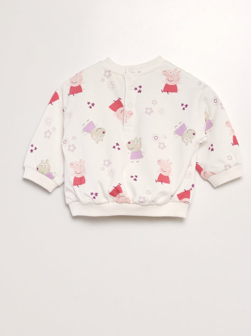 Completo felpa + leggings a coste 'Peppa Pig' - 2 pezzi VIOLA - Kiabi