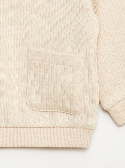 Completo felpa + leggings a costine - 2 pezzi - Kiabi