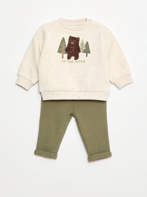 Completo felpa + leggings animato - Kiabi