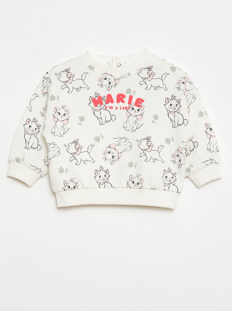 Completo Felpa + leggings 'Disney' Bianco - Kiabi
