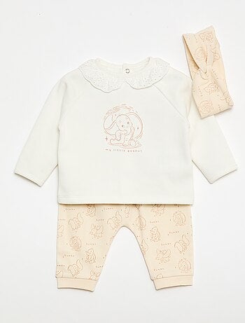 Completo Felpa + leggings + fascia 'Dumbo' - 3 pezzi