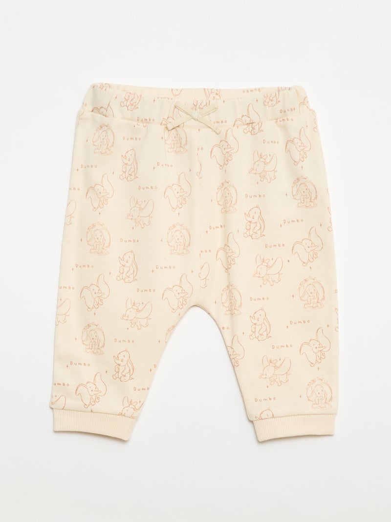 Completo Felpa + leggings + fascia "Dumbo" - 3 pezzi Bianco - Kiabi