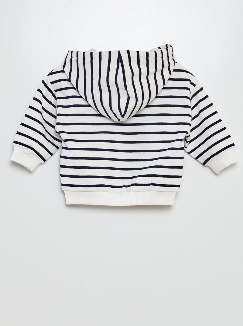 Completo felpa + leggings goffrati - 2 pezzi BIANCO - Kiabi